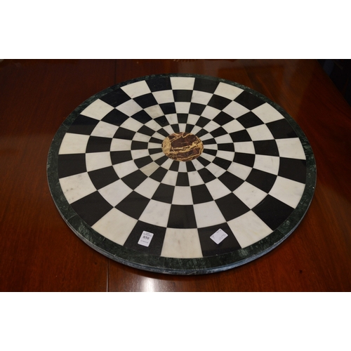 850 - A circular specimen marble table top, 66cm diameter.