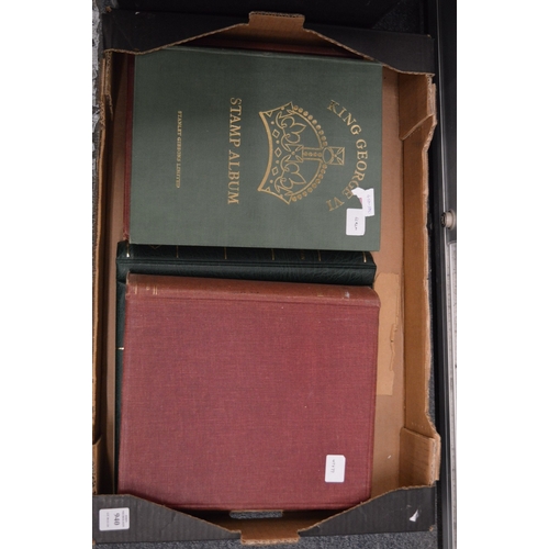 940 - A good collection of stamp albums with contents.