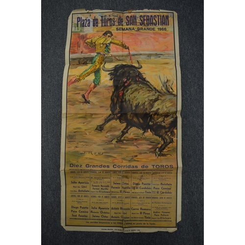 972 - Two 1960's Spanish bull fighting posters.