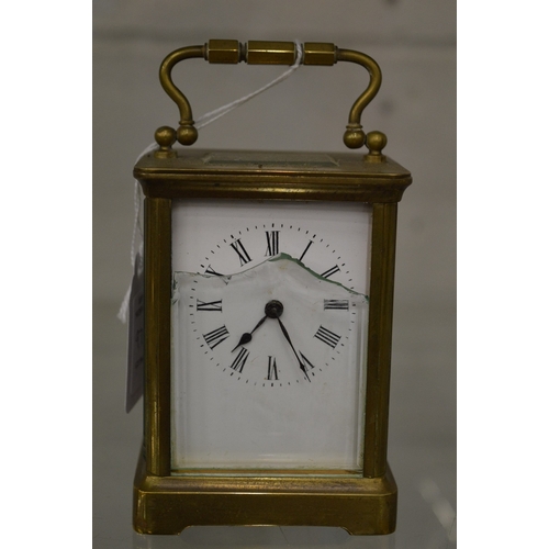 979A - A brass carriage clock (faults).