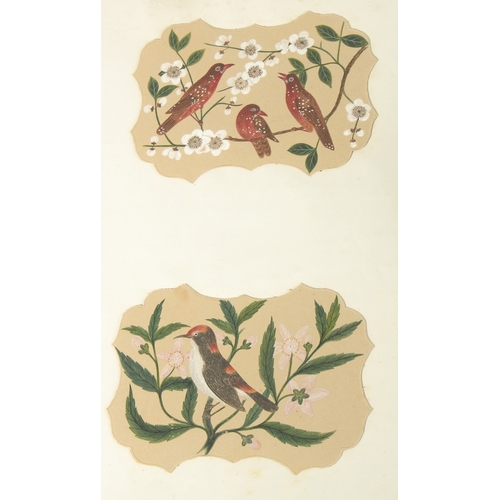 10 - Early 20th Century Chinese School. A woman playing a guzheng to children, watercolour, 5.25