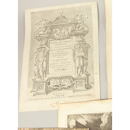 100 - A collection of Old Master prints, unframed. (AF) (Qty).