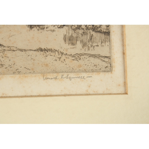 20 - Leonard Russell Squirrell (1893-1979), a river view, etching, signed in pencil, plate size 6.5