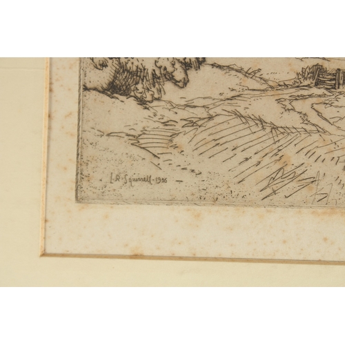 20 - Leonard Russell Squirrell (1893-1979), a river view, etching, signed in pencil, plate size 6.5