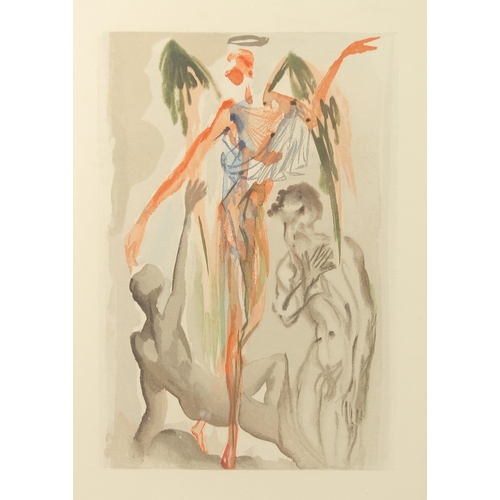 220 - AFTER SALVADOR DALI. Purgatory from the Divine Comedy, colour print. 10