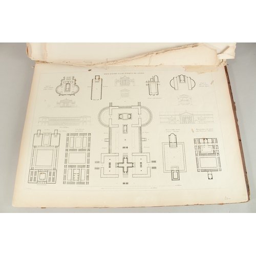 27 - Durand, Jean Nicholas Louis. Recueil et parallele des edifices de tout genre, folio, Bruxelles: Meli... 