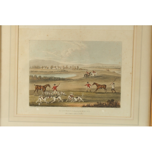 38 - AFTER CHARLES LORAINE SMITH (1751-1835), A SET OF SIX SPORTING COLOUR PRINTS, Plates 1 - 6, publishe... 