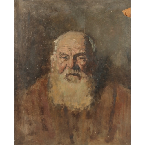 512 - GEORGE WEISSBORT (1928 - 2013). Portrait of a bearded man. Unframed, board. 25