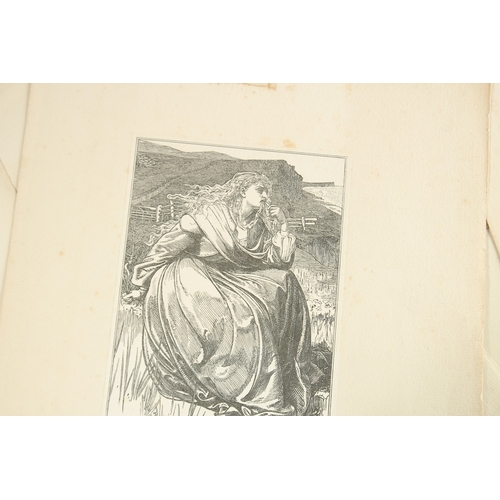 89 - A collection of ten Pre-Raphaelite wood engravings on India paper, unframed. (AF) (10).