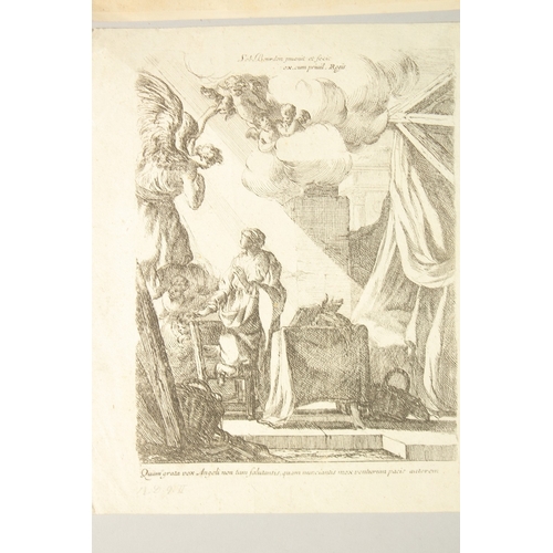 90 - A collection of small Old Master prints, unframed. (AF) (Qty).