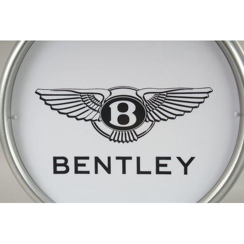 787 - A BENTLEY GLOBE LAMP. 16ins diameter.