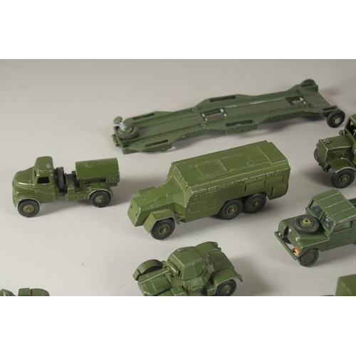 803 - DINKY TOYS Military Vehicles (13) in a green box.