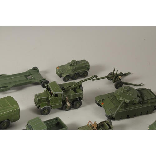 803 - DINKY TOYS Military Vehicles (13) in a green box.