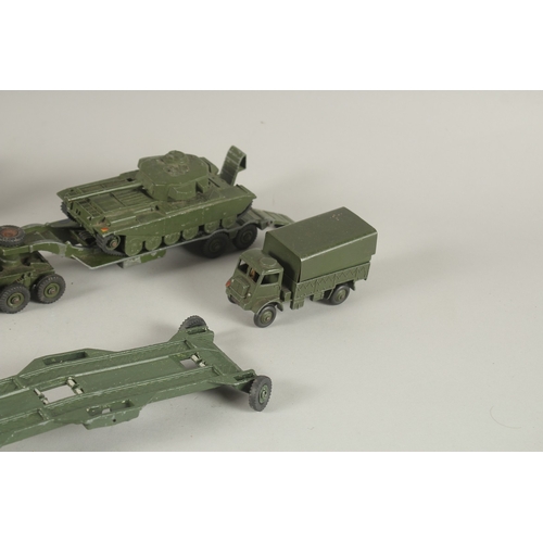 804 - DINKY TOYS Military Vehicles (10) in a yellow box.