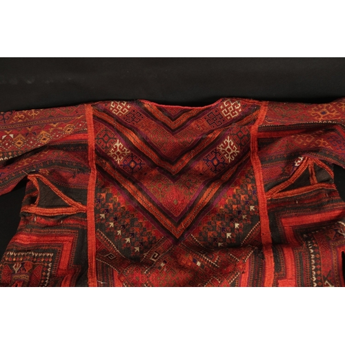 103 - A VERY FINE 19TH - EARLY 20TH CENTURY CENTRAL ASIAN EMBROIDERED JACKET.