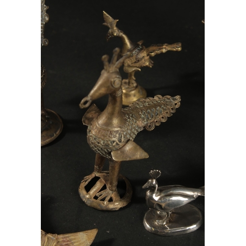 272 - A COLLECTION OF INDIAN BRONZE ITEMS, (qty).