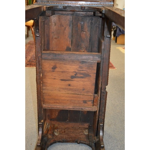 272 - A good Chippendale period mahogany rectangular fold-over combination tea and card table.