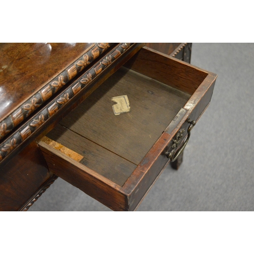 272 - A good Chippendale period mahogany rectangular fold-over combination tea and card table.