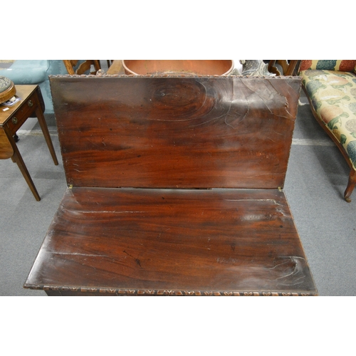 272 - A good Chippendale period mahogany rectangular fold-over combination tea and card table.