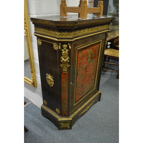 277 - A very good Victorian Boulle pier cabinet with ormolu mounts.