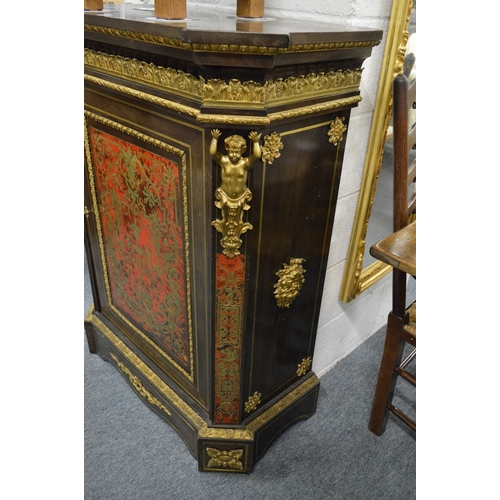 277 - A very good Victorian Boulle pier cabinet with ormolu mounts.