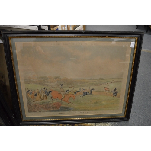 342 - After F C Turner, The Noble Tips, a set of four colour prints depicting fox hunting scenes.