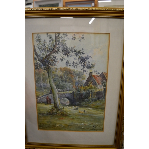 352 - Large quantity of paintings, prints, maps etc.