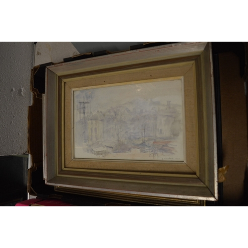 440 - George Weissbort, a collection of watercolours and drawings etc., framed and glazed.