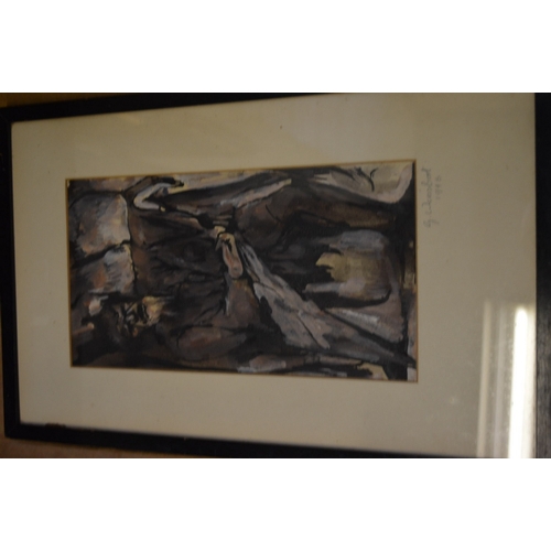 441 - George Weissbort, a collection of watercolours and drawings etc., framed and glazed.