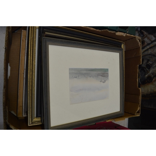 442 - George Weissbort, a collection of watercolours and drawings etc., framed and glazed.