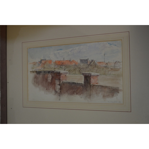 442 - George Weissbort, a collection of watercolours and drawings etc., framed and glazed.