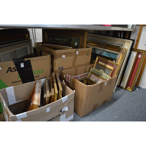 444 - A large quantity of paintings and prints.