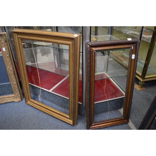 461 - Two picture frames, rebate sizes 66cm x 51cm and 65cm x 30cm.