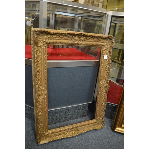 462 - Two gilt picture frames, rebate sizes both 61cm x 41cm.