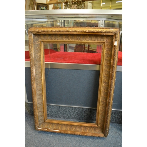 462 - Two gilt picture frames, rebate sizes both 61cm x 41cm.