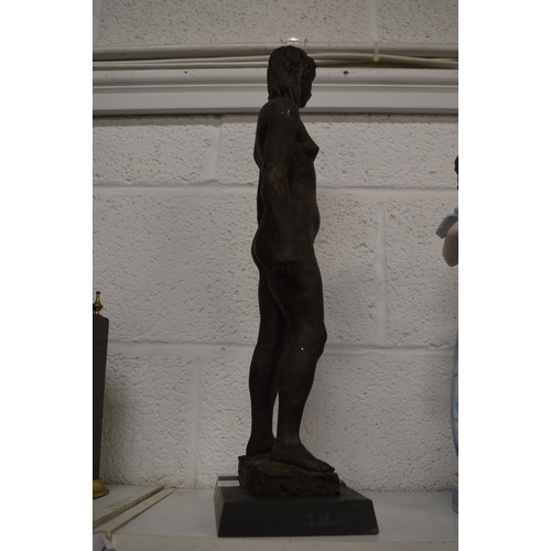 581 - Karin Jonzen, standing female nude, bronze resin.