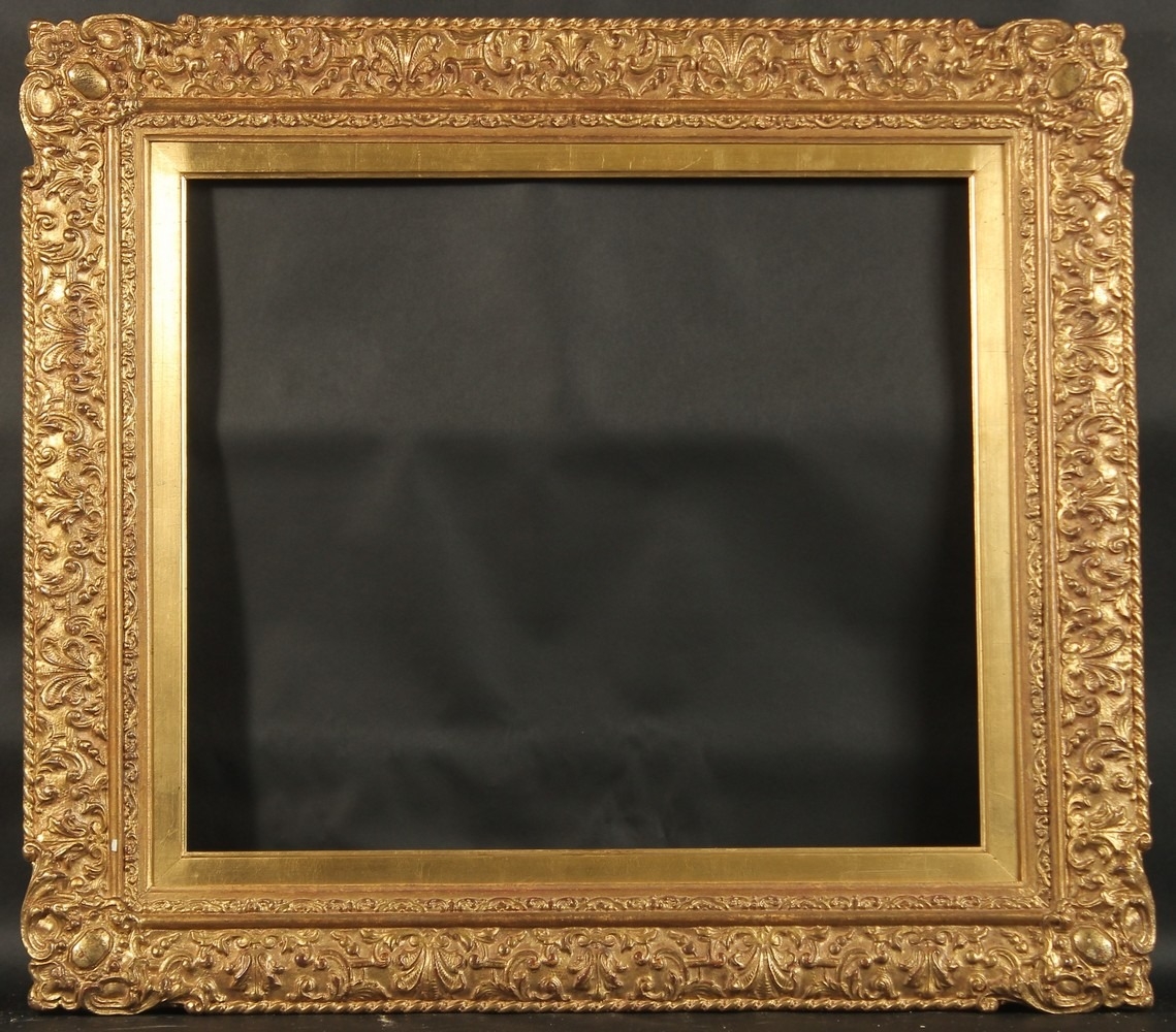A GILTWOOD PICTURE FRAME Rebate size 22.5ins X 18ins