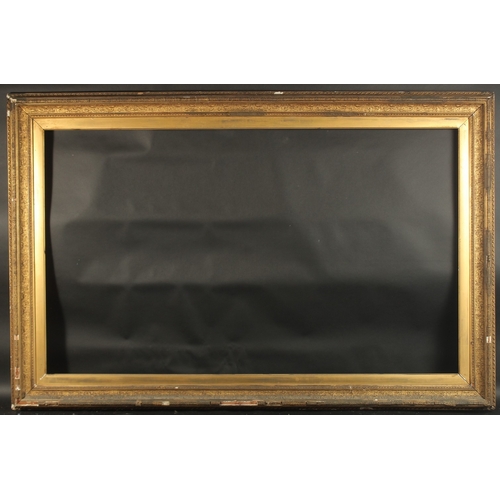 27 - A GILTWOOD PICTURE FRAME Rebate size 30ins x 50ins.