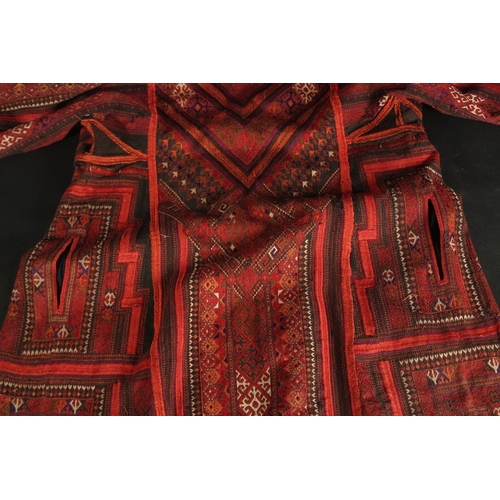 388 - A VERY FINE 19TH - EARLY 20TH CENTURY CENTRAL ASIAN EMBROIDERED JACKET.