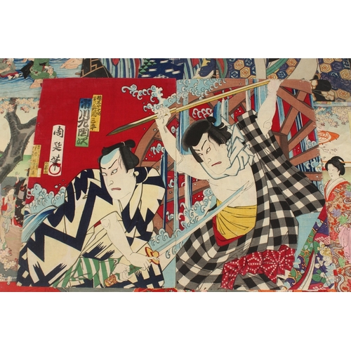 51 - KUNICHIKA TOYOHARA (1835-1900), CHIKANOBU YOSHU (1838-1912), & OTHERS: KABUKI ACTORS, MEIJI BEAUTIES... 