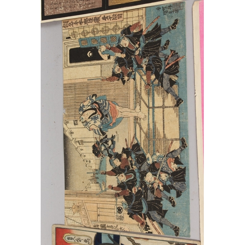 52 - TOYOKUNI III UTAGAWA (1786-1865), SADAMASU UTAGAWA (act. 1830s): KABUKI THEATRE PLAY, four single or... 