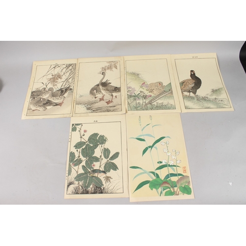 57 - KEINEN IMAO (1845-1924), MASAHARU INOUE (act. early 20th century): BIRDS AND FLOWERS; four original ... 