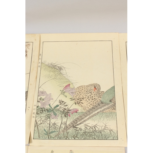 57 - KEINEN IMAO (1845-1924), MASAHARU INOUE (act. early 20th century): BIRDS AND FLOWERS; four original ... 