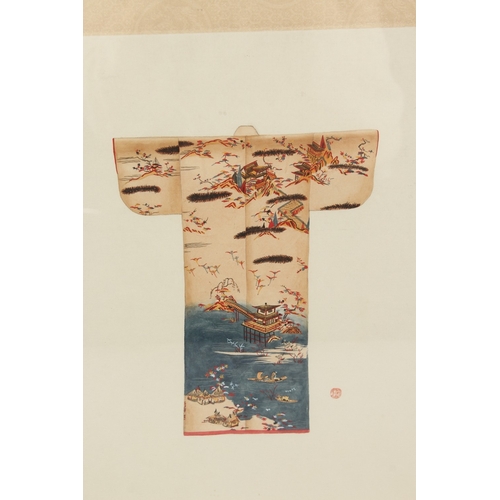 83 - 20TH CENTURY CHINESE SCHOOL, a fine study of a design for a court robe, framed and glazed.