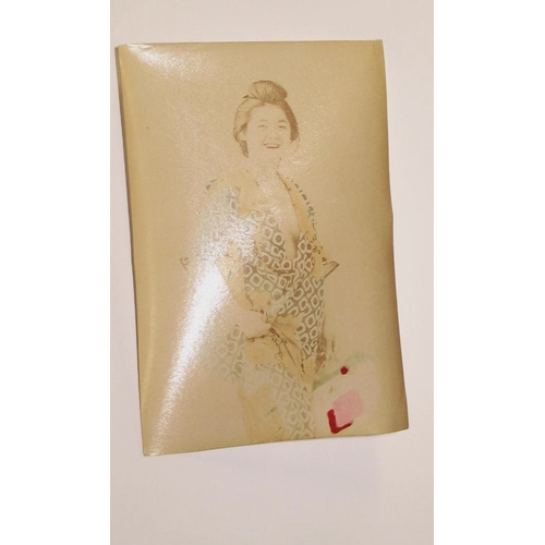 22 - [JAPAN] approx. 50 postcard-size b/w photos, (faded) colour-tinted by hand & 3 postcards (Q).