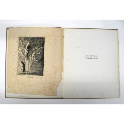 373 - CARTER (Frederick) 'A List of Prints With notes by Frederick Carter 1916', 8vo, wear to spine otherw... 