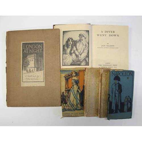 374 - CARTER (Frederick) illustrator: Maxims of Life Series, 4 small vols illustrated and decorated by Fre... 