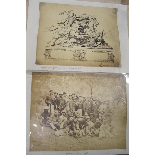 80 - HONG KONG, pair of large albumen photographs of the Malatoon (Ma-Lau-Tung) picnic, 1866.  With anoth... 