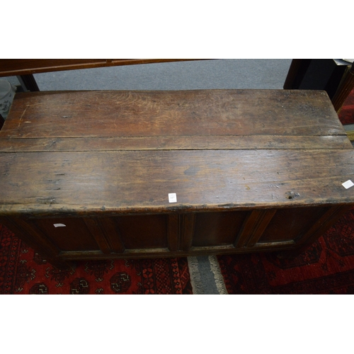 227 - An 18th century oak coffer.