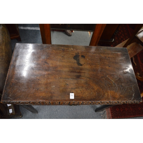 271 - A Chippendale period mahogany rectangular fold-over combination card/tea table.